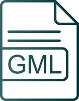 gml Datei Format Linie Gradient Symbol vektor