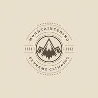bergen logotyp emblem illustration. vektor