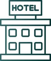 Symbol für den Gradienten der Hotellinie vektor