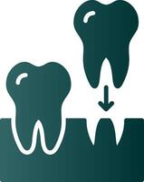 Implantate Glyphe Gradient Symbol vektor