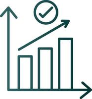 Symbol für den Farbverlauf der Rate vektor