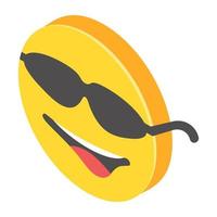 trendiga emoji-koncept vektor