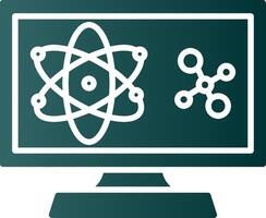 Computer Wissenschaft Glyphe Gradient Symbol vektor