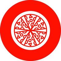 Pizza multi Farbe Kreis Symbol vektor