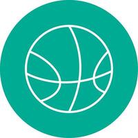 Basketball multi Farbe Kreis Symbol vektor