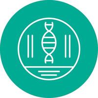 DNA Strand multi Farbe Kreis Symbol vektor