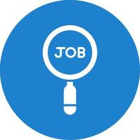 Job Suche multi Farbe Kreis Symbol vektor