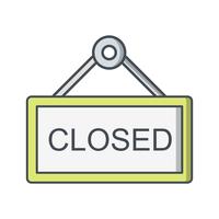 Vektor Closed Sign Icon