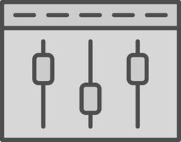 Kampagne optimieren Linie gefüllt Graustufen Symbol Design vektor