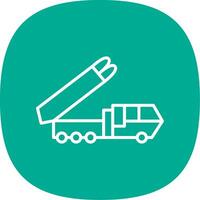 LKW Linie Kurve Symbol Design vektor