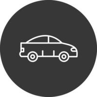 Taxi Linie invertiert Symbol Design vektor