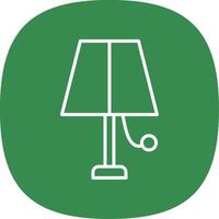 Lampe Linie Kurve Symbol Design vektor