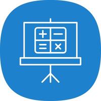 Mathe Linie Kurve Symbol Design vektor