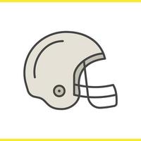 American Football Helm Farbsymbol. isolierte vektorillustrationen vektor