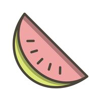 Vektor-Wassermelone-Symbol vektor