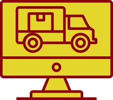 Logistik Jahrgang Symbol Design vektor