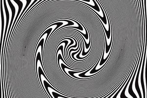 abstrakt svartvitt mönster som psykedeliskt vektor