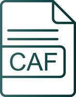 caf Datei Format Linie Gradient Symbol vektor