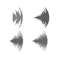 Schallwellenvektorillustration vektor