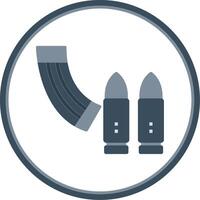 Munition eben Kreis Symbol vektor