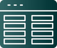 Netz Programmierung Glyphe Gradient Symbol vektor