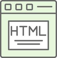 html fylla ikon design vektor