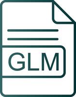 glm Datei Format Linie Gradient Symbol vektor