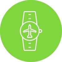 Flugzeug Modus multi Farbe Kreis Symbol vektor