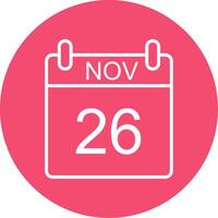 November multi Farbe Kreis Symbol vektor