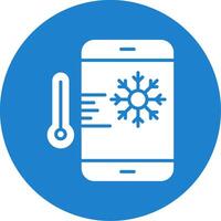 Thermostat multi Farbe Kreis Symbol vektor