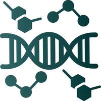 dna-glyphengradientensymbol vektor