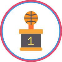 Basketball eben Kreis Symbol vektor