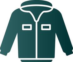 Jacke Glyphe Gradient Symbol vektor