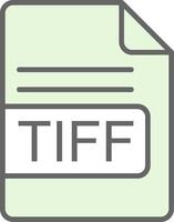 tiff Datei Format Stutfohlen Symbol Design vektor