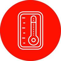 Thermometer multi Farbe Kreis Symbol vektor