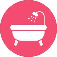 Badewanne multi Farbe Kreis Symbol vektor