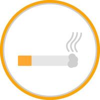 Zigarette eben Kreis Symbol vektor