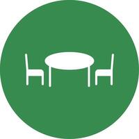 Küche Tabelle multi Farbe Kreis Symbol vektor