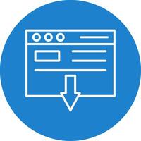 Landung Seite multi Farbe Kreis Symbol vektor