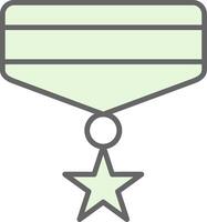Medaille Stutfohlen Symbol Design vektor