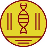 DNA Strand Jahrgang Symbol Design vektor