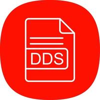 dds Datei Format Linie Kurve Symbol Design vektor