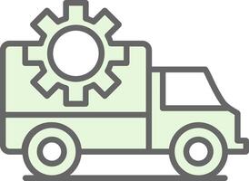 transport förvaltning fylla ikon design vektor
