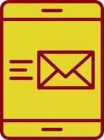Email Jahrgang Symbol Design vektor