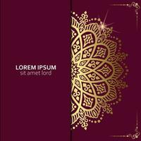 luxuriöser dekorativer Mandala-Hintergrund mit arabischem islamischem Ostmusterstil vektor