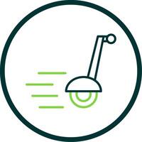 Segway Linie Kreis Symbol Design vektor