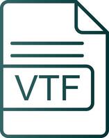 vtf Datei Format Linie Gradient Symbol vektor