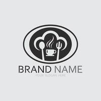 Cafe Logo und Kaffee Logo Design Cafeteria heiß trinken vektor