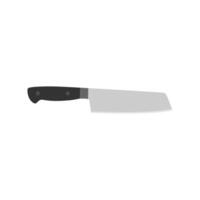 nakiri japanisch Koch Messer eben Design Illustration isoliert auf Weiß Hintergrund. Scharf Koch Werkzeug mit Stahl Klinge, hölzern handhaben. ein einfach kulinarisch skizzieren, Hubschrauber zum Schneiden Fleisch, Fisch vektor