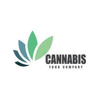 Cannabis Logo Vorlage Symbol Design vektor